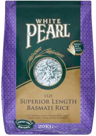 White Pearl - 1121 Superior Length Basmati Rice 20kg