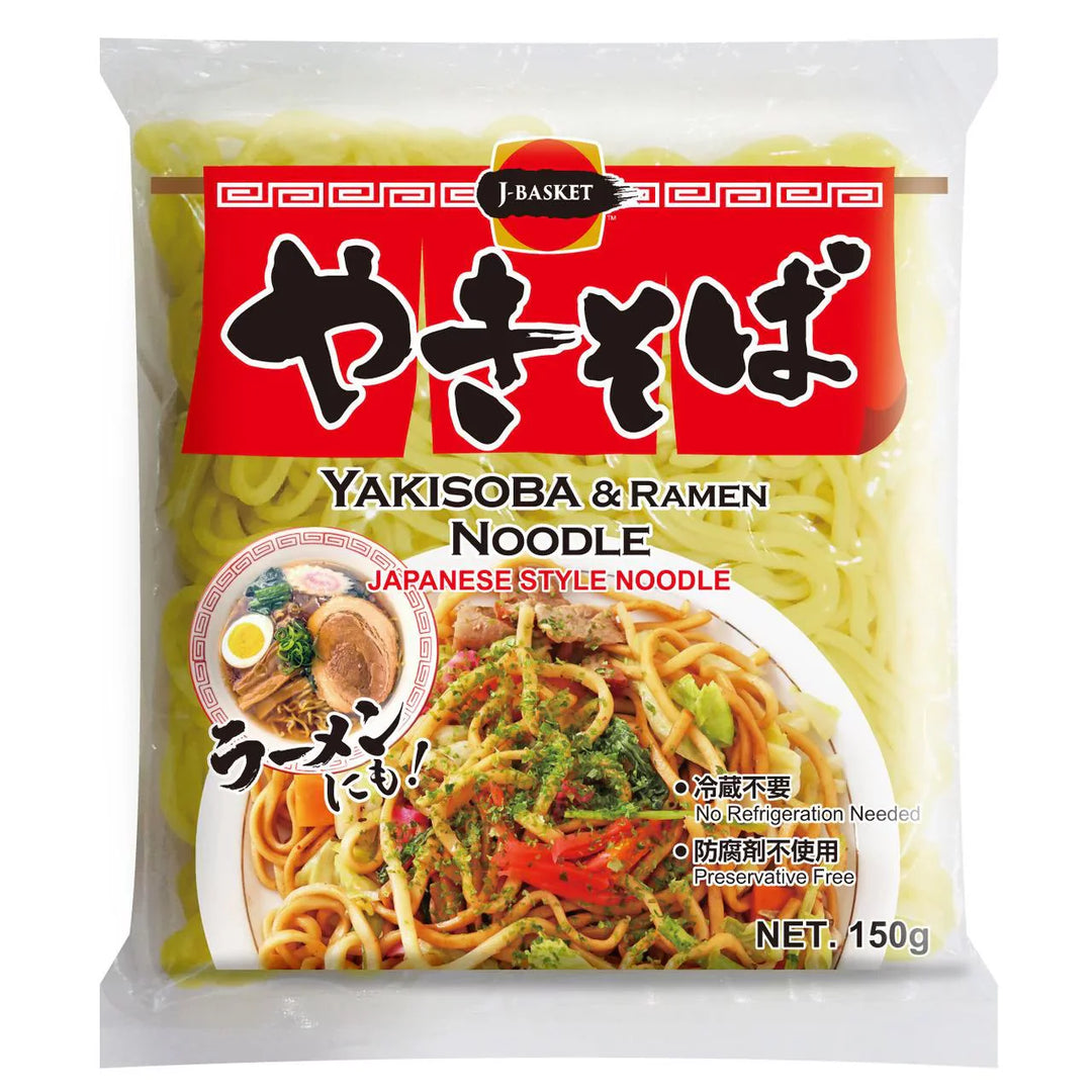 J-Basket - Pre-Steamed Yakisoba Noodles 150g
