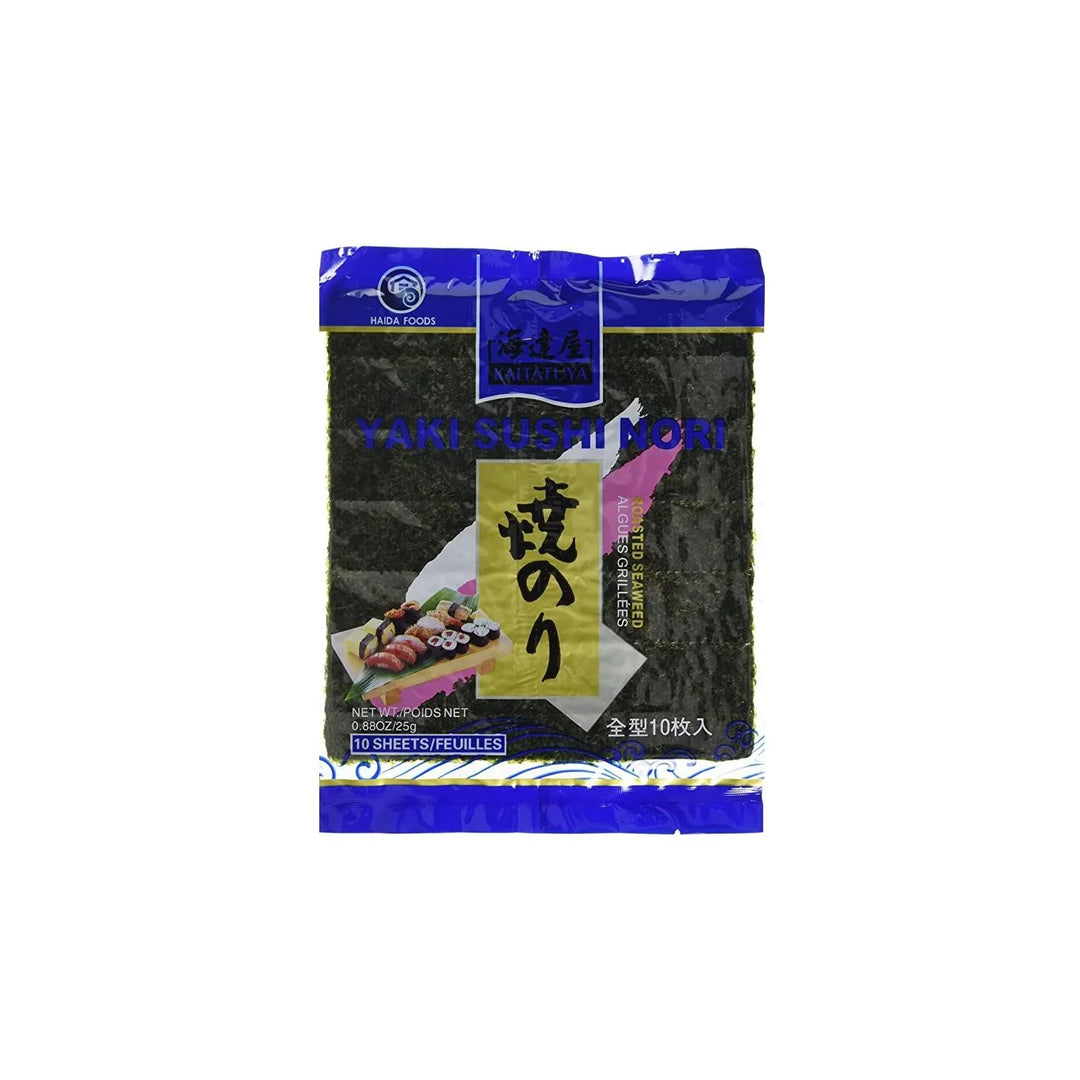 Kaitatuya - Roasted Sushi Nori – Blue 25g (10 Sheets)