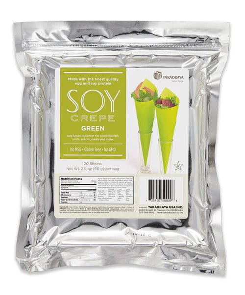 Takaoka - Soy Sushi Wrappers – Green 60 g (20 Sheets)