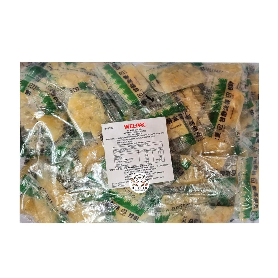 LTF - Gari - Sushi Ginger - White 1kg (200 Sachets x 5g)