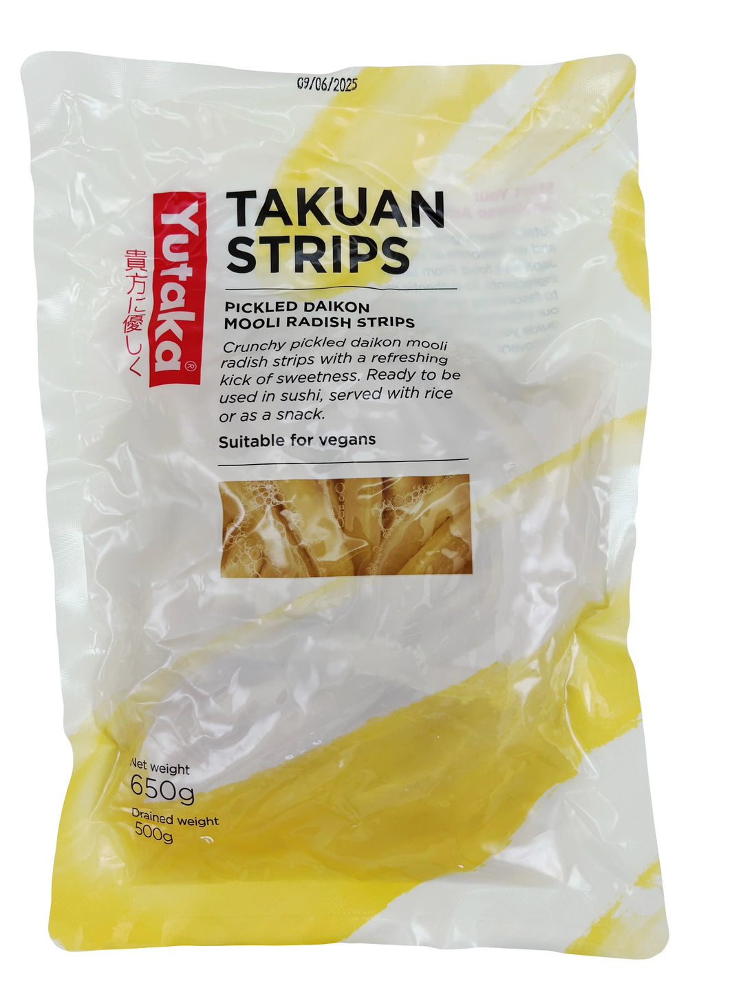 Yutaka - Takuan - Pickled Radish Strips - Uncoloured 650g