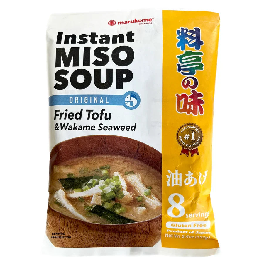 Marukome - Ryotei No Aji - Instant Miso Soup - Original Aburaage 8 Servings (152g)