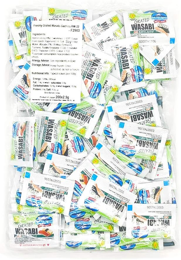 Kinjirushi - Freshly Grated Wasabi Sachets 500 g (200 Sachets x 2.5g)