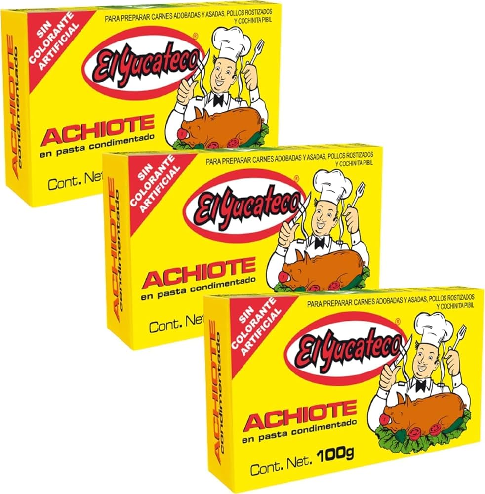 El Yucateco - Achiote Paste 3 x 100g