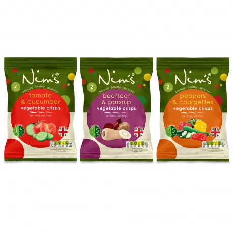 Nim's - Vegetable Crisps Selection Box 12 Bags x 16g