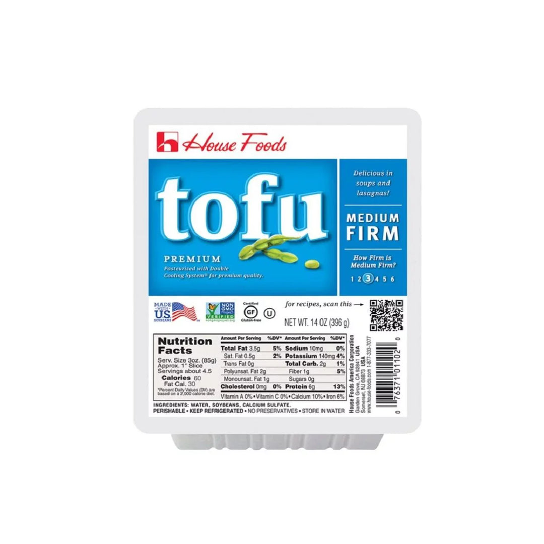 House - Premium Medium Firm Tofu - Blue 400g