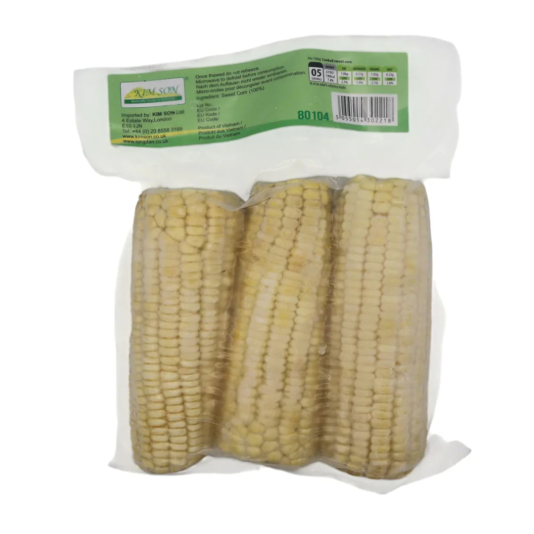 Kim Son - Frozen Cooked Sweet Corn On The Cob 500g