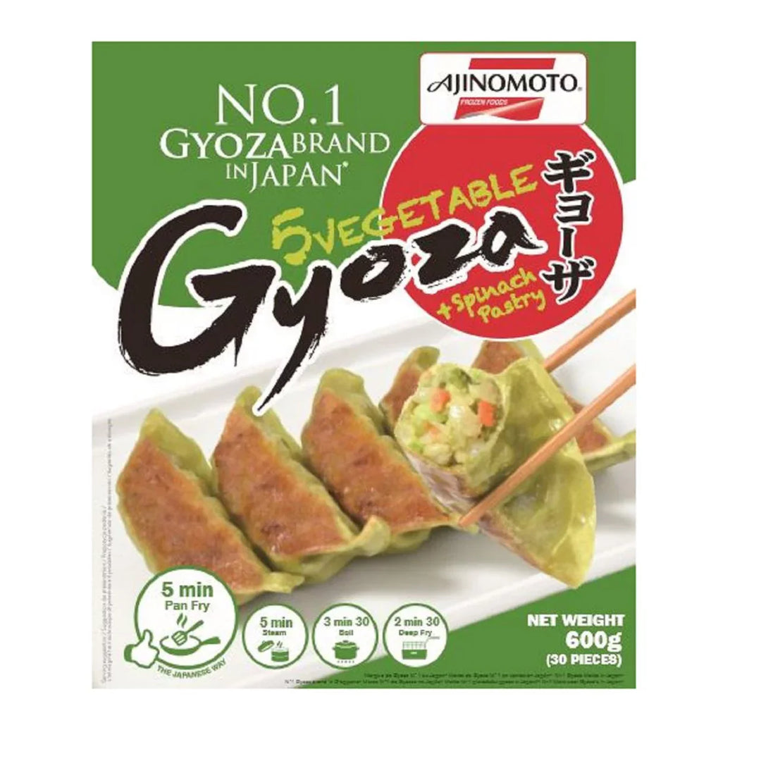 Ajinomoto - Spinach & Vegetable Gyoza Dumplings Green Wrapper 600g (30pcs)