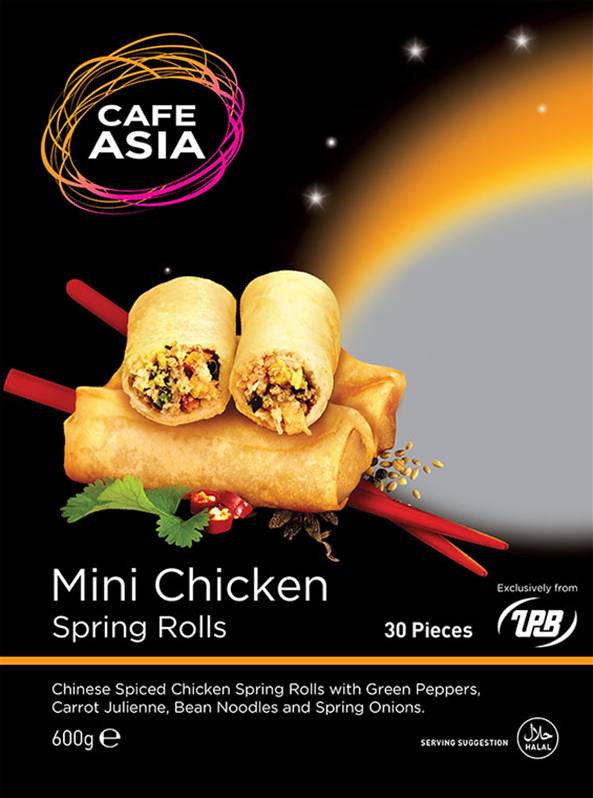 Cafe Asia - Mini Spring Rolls - Chicken 600g (30pcs)