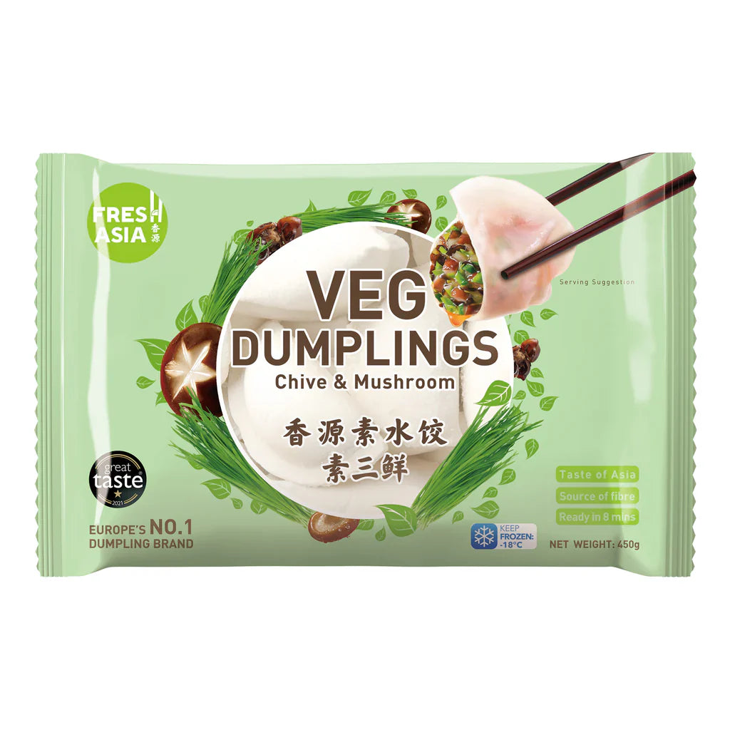 Freshasia - Chive & Mushroom Dumplings 450g