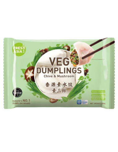 FreshAsia - Chive & Mushroom Dumplings 10 x 450 g