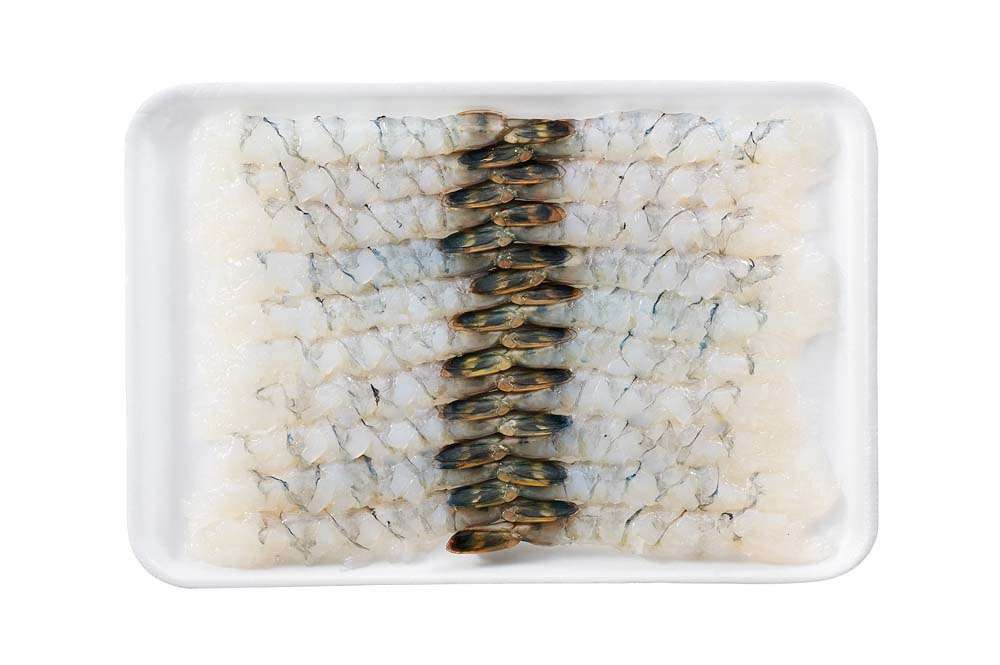 Nobashi Ebi - 21/25 Raw Stretched Tail-On Prawns 350g (20pcs)